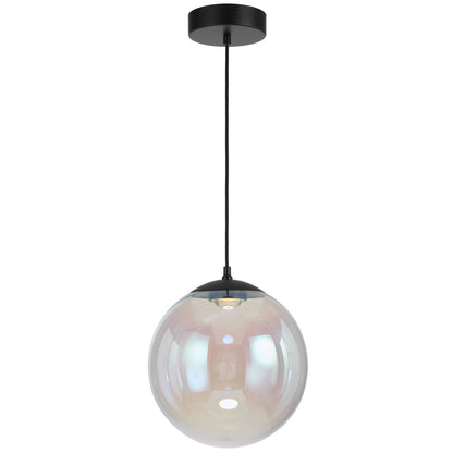 TFS 30 PENDANT 12wLED 3000K DIM 580Lm D300 H335 cab 2m BLACK MATT/ RAINBOW