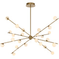 TFS 24 LT PENDANT 24x3wLED W1370 H495 TRIAC-DIM ROD 2*600 +1*300 ANT GOLD / OPAL MATT