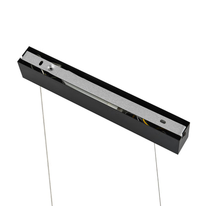 Vitawood TFS 140CM PENDANT 36wLED L:1400 W:38 H:25 cab 2M 3CCT STEP DIM 2450Lm BLACK MATT