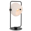 TFS TABLE LAMP 25wE27max D:240 H:435 INLINE SWTCH BLACK / OPAL MATT