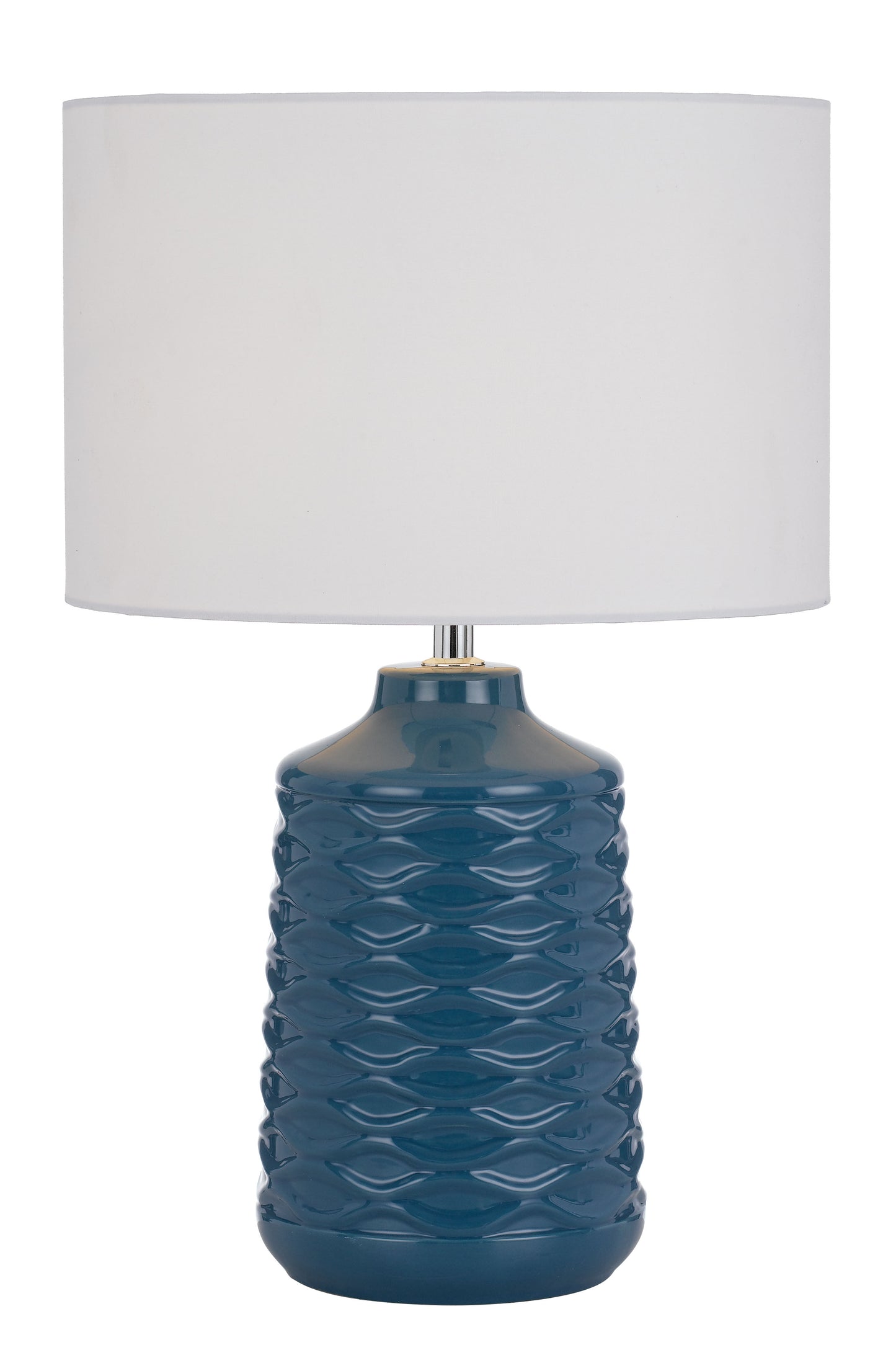 TFS CERAMIC TABLE LAMP 25wE27max H:425 D:280 BLUE/WHITE
