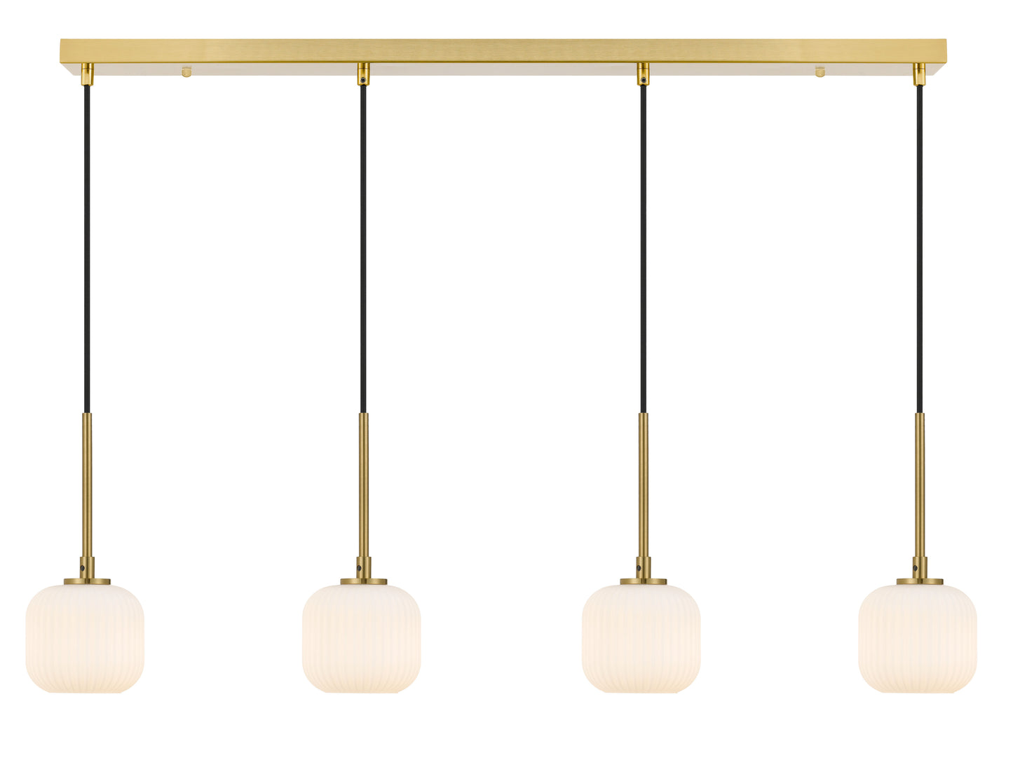 TFS 4 PENDANT 4*3wG9 NON-DIM L900D110cab2.0 ANT.GOLD / OPAL MATT / 3000K