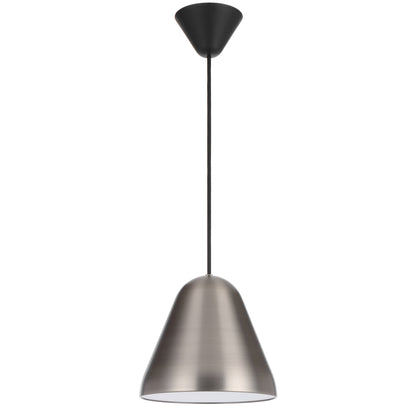 TFS 22CM PENDANT 25wE27max D220 H195 CAB 2M NICKEL SATIN