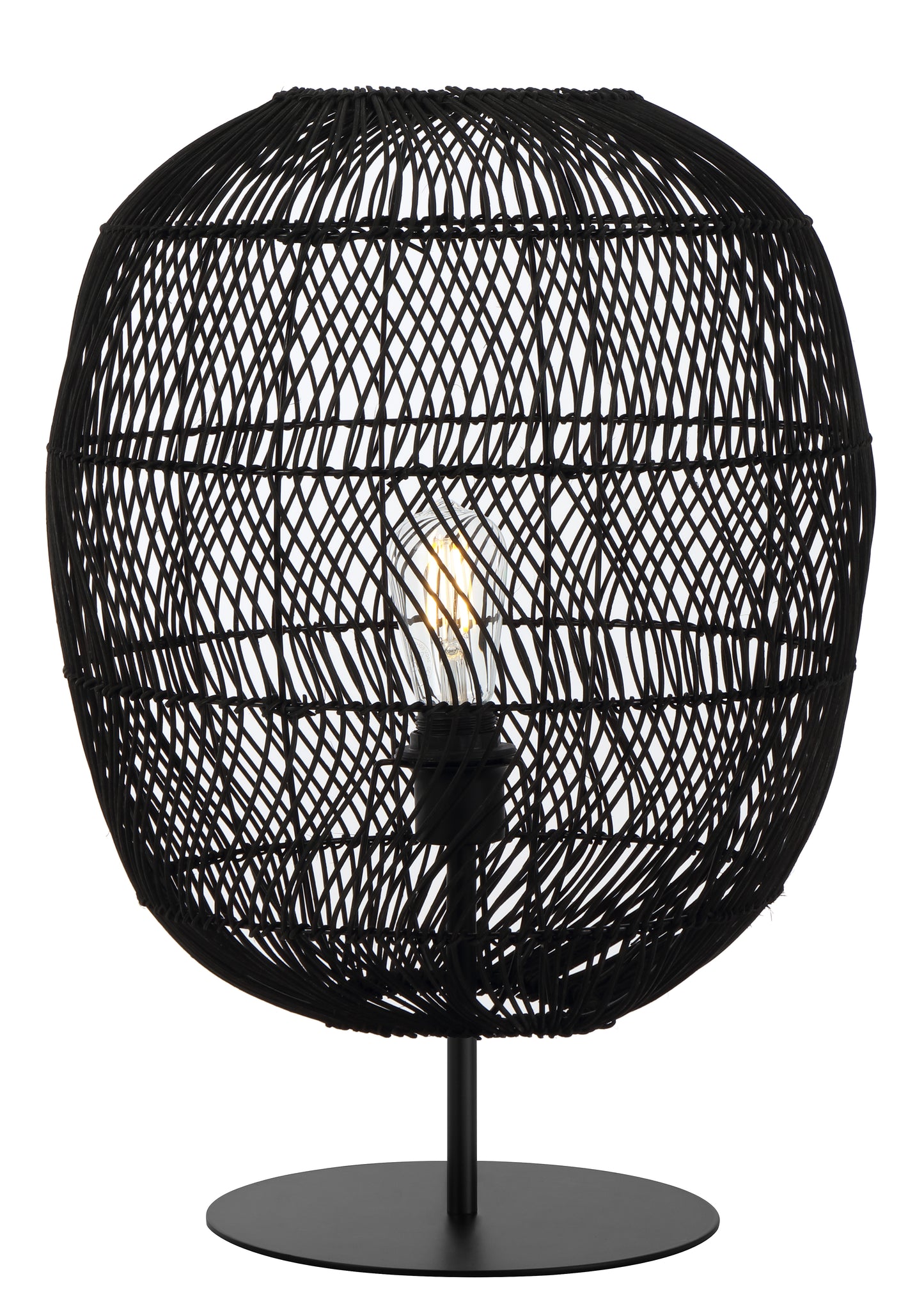 TFS 40 TABLE LAMP 25wE27max D400 H555 (2 parts) BLACK Base / BLACK Shade