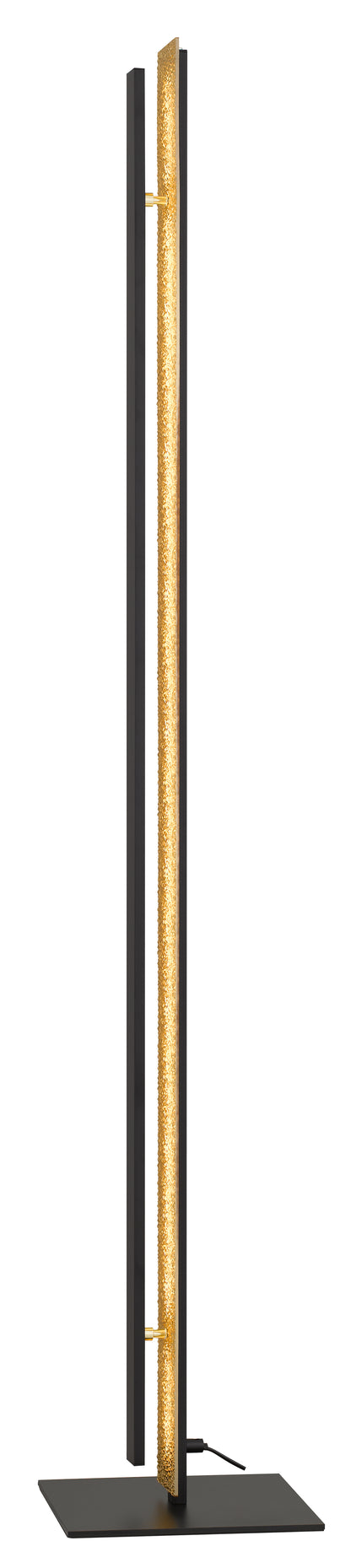 TFS FLOOR LAMP 30W LED DIM H:1320 D:230 GOLD ACRYLIC 3000K 2400Lm