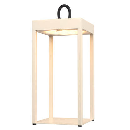 Lumomark TFS RECHARGEABLE TL 3wLED L:130 W:130 H:300 IP54 USB1M 2X2000mah 3000K BEIGE