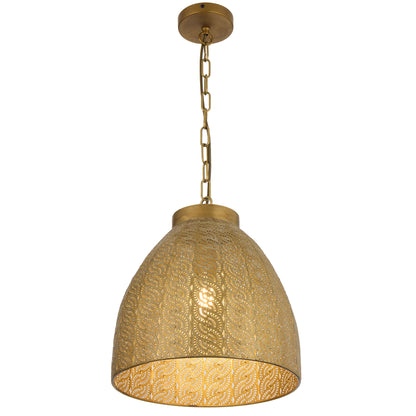 TFS PENDANT 25wE27max D350 H370 chain 2m cab. brown ANTIQUE BRASS