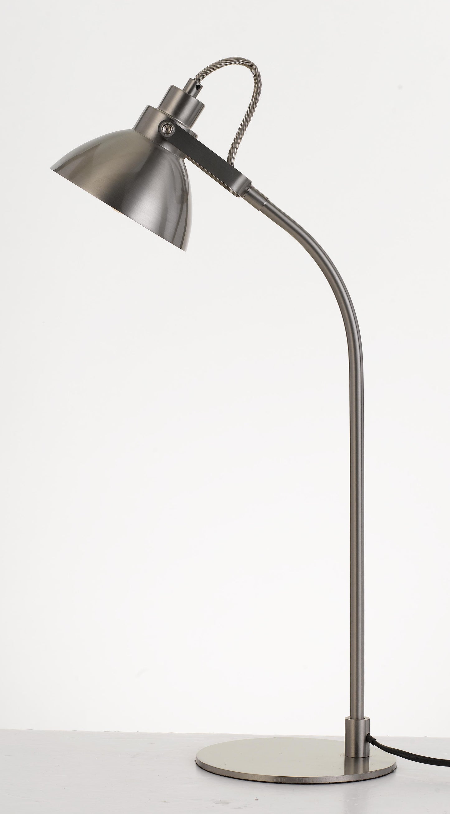 TFS TABLE LAMP 6wGU10 D:125 H:560 cab:2.0m LINE SWITCH -NICKEL MATT