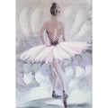 Pink Ballerina Hand Painting Picture