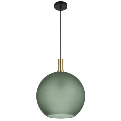 Lumomark TFS 40 PENDANT 25wE27max D:400 CAB:2m BLACK MATT/ GOLD/ GREEN