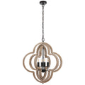 Haven TFS 4LT PENDANT 4x25wE14max L550 Wxx0 H620 Chain 2M BLACK / MERANTI