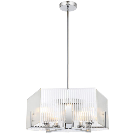 Vitalux TFS 5 LT PENDANT 5x25wE14ma L560 W560 H210 rod (2*600+ 1*300) CHROME / CLEAR GLASS