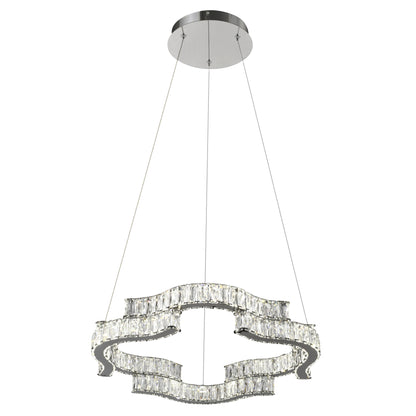 TFS 1 TIER PENDANT 36wLED DIM W/RMOTE 3600LM 2.5m cab 3300K-4200K-6500KCHROME
