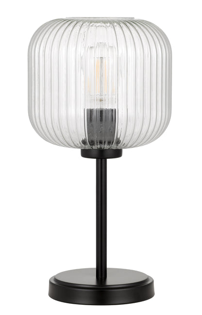TFS TABLE LAMP 25wE27max D:205 H:390 BLACK/CLEAR