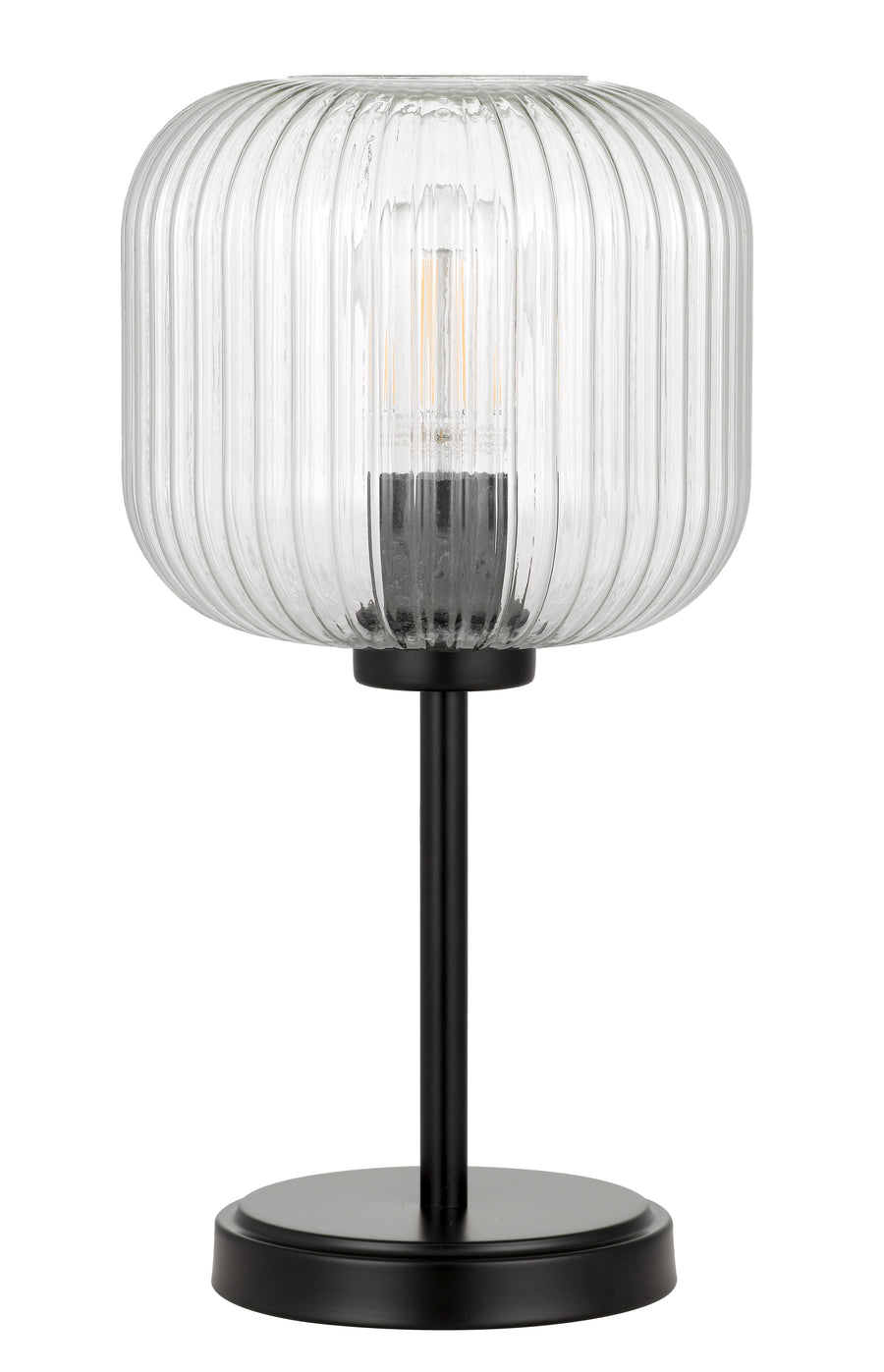TFS TABLE LAMP 25wE27max D:205 H:390 BLACK/CLEAR