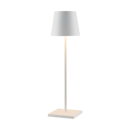 TFS RECHARGEABLE TABLE LAMP 3wLED D108 H380 IP54 1.5M 3000 K 300LM 2X2000mah WHITE SAND