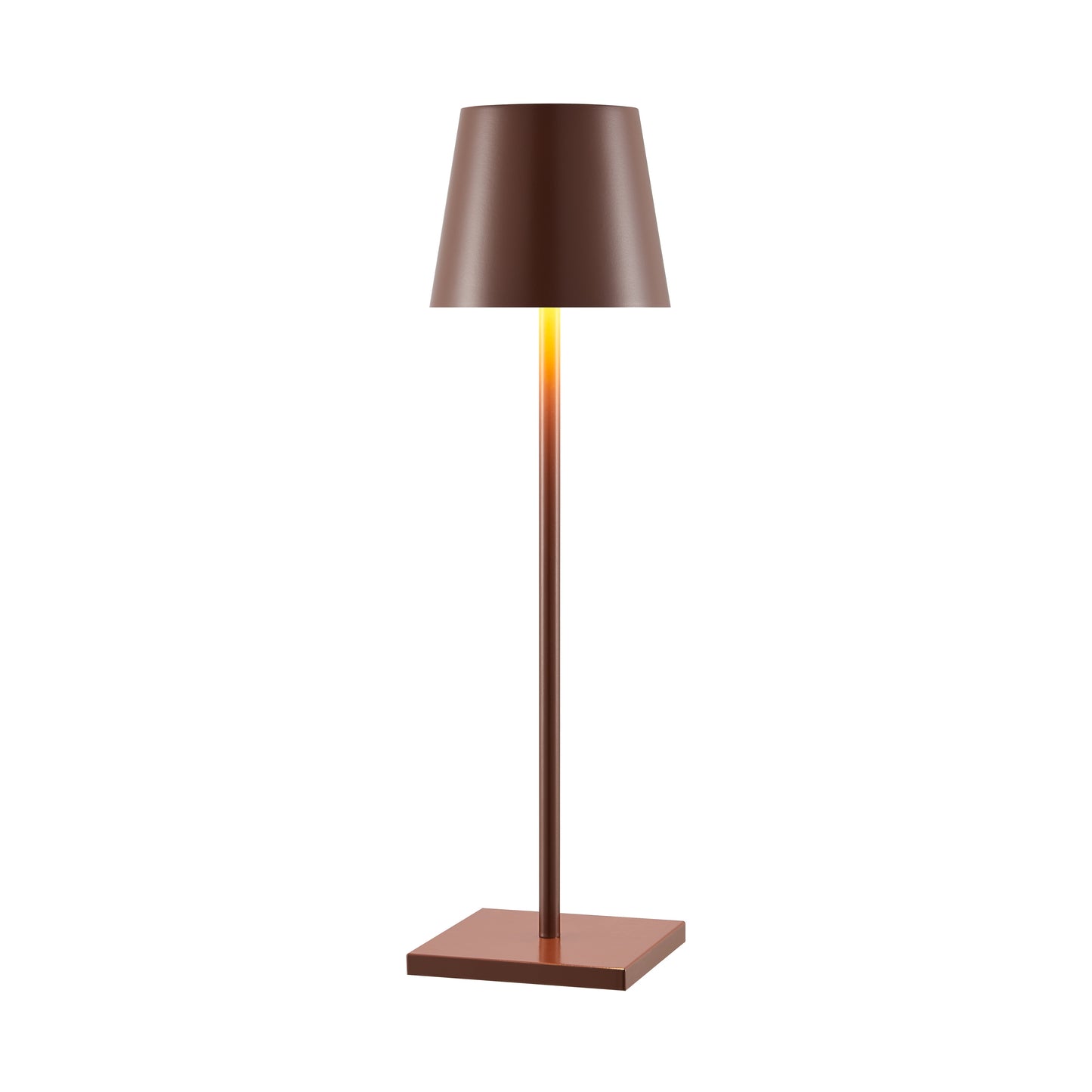 TFS RECHARGEABLE TABLE LAMP 3wLED D108 H380 IP54 1.5M 3000 K 300LM 2X2000mah BROWN SATIN