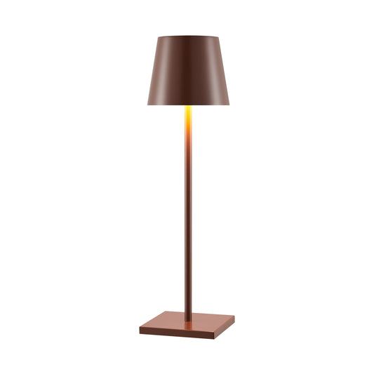 TFS RECHARGEABLE TABLE LAMP 3wLED D108 H380 IP54 1.5M 3000 K 300LM 2X2000mah BROWN SATIN