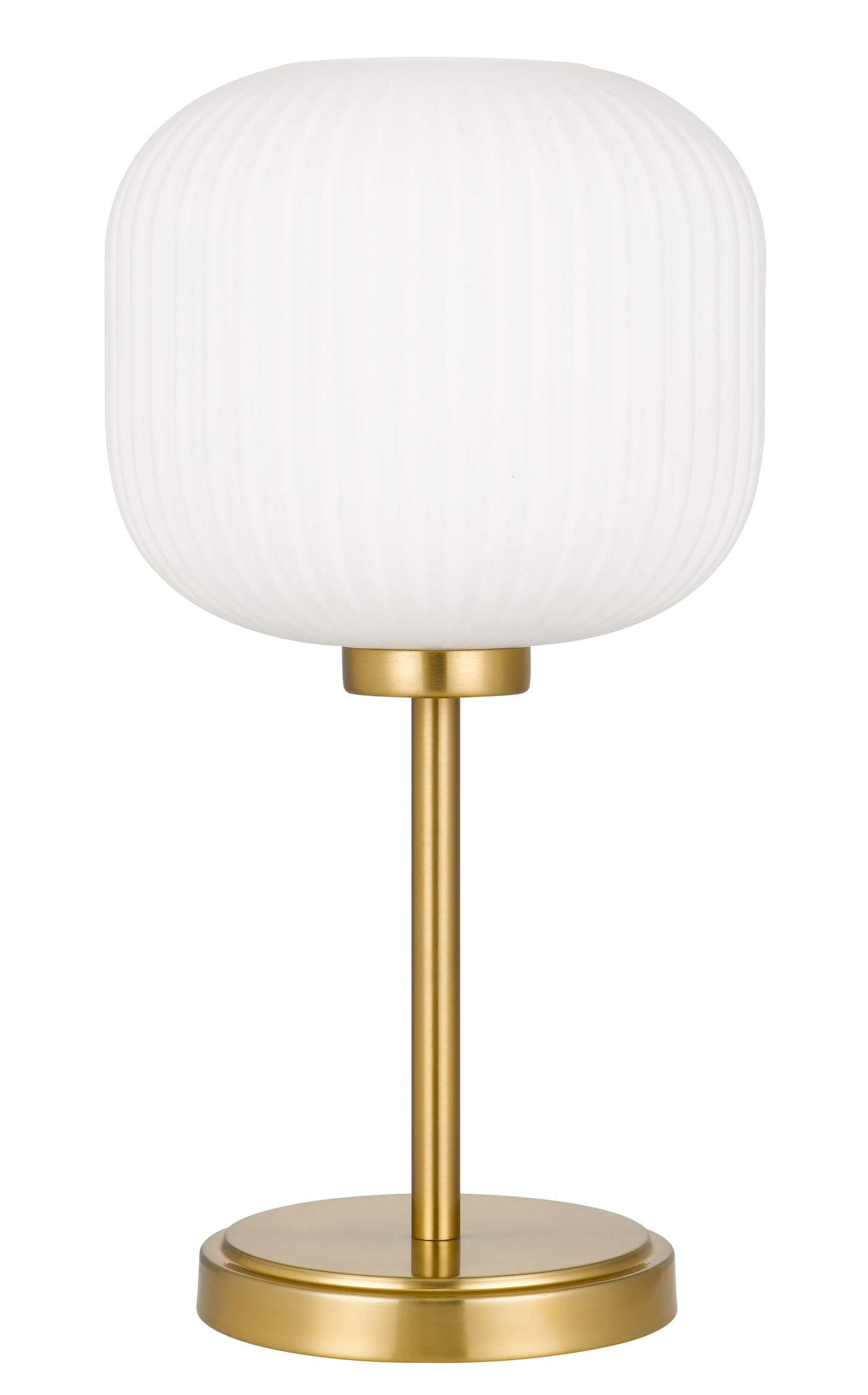 TFS TABLE LAMP 25wE27max D:205 H:390 ANTIQUE GOLD/OPAL MATT