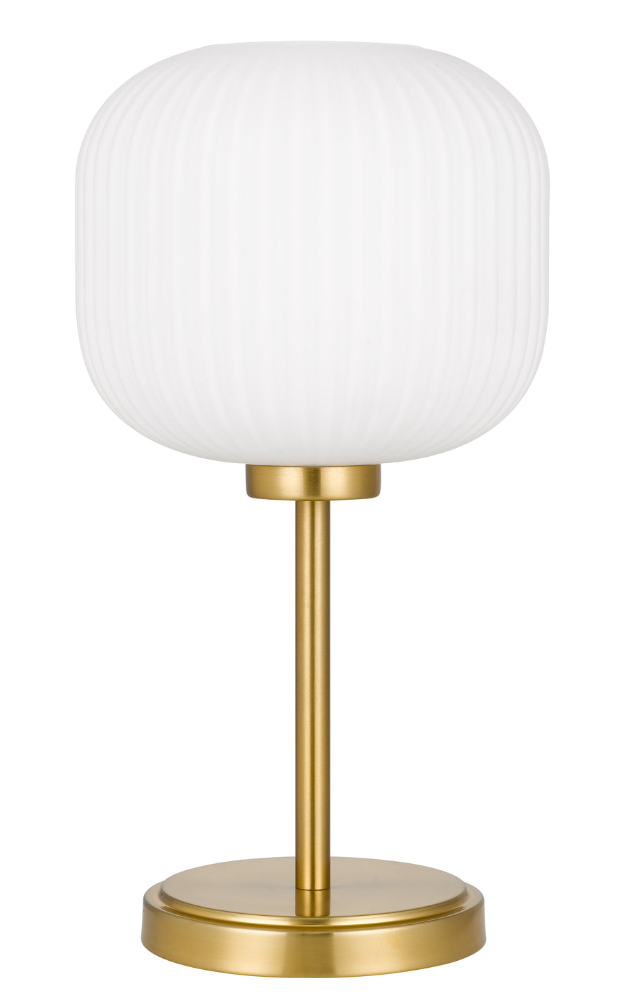 TFS TABLE LAMP 25wE27max D:205 H:390 ANTIQUE GOLD/OPAL MATT