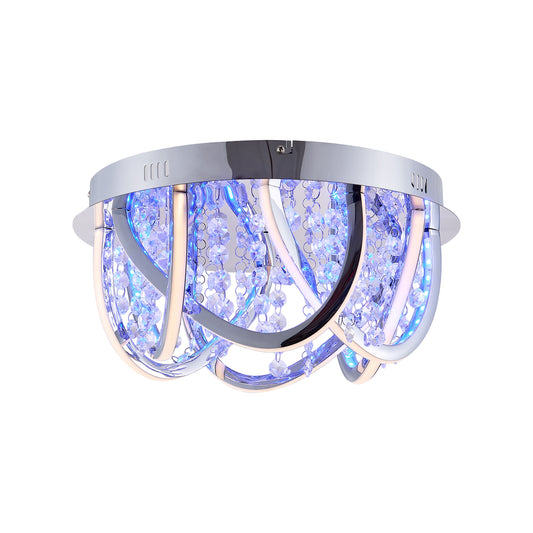 TFS CTC 24wLED 4000K D380 H185 DIM+RGB BY RMTE 1040LM CHROME/CRYSTAL