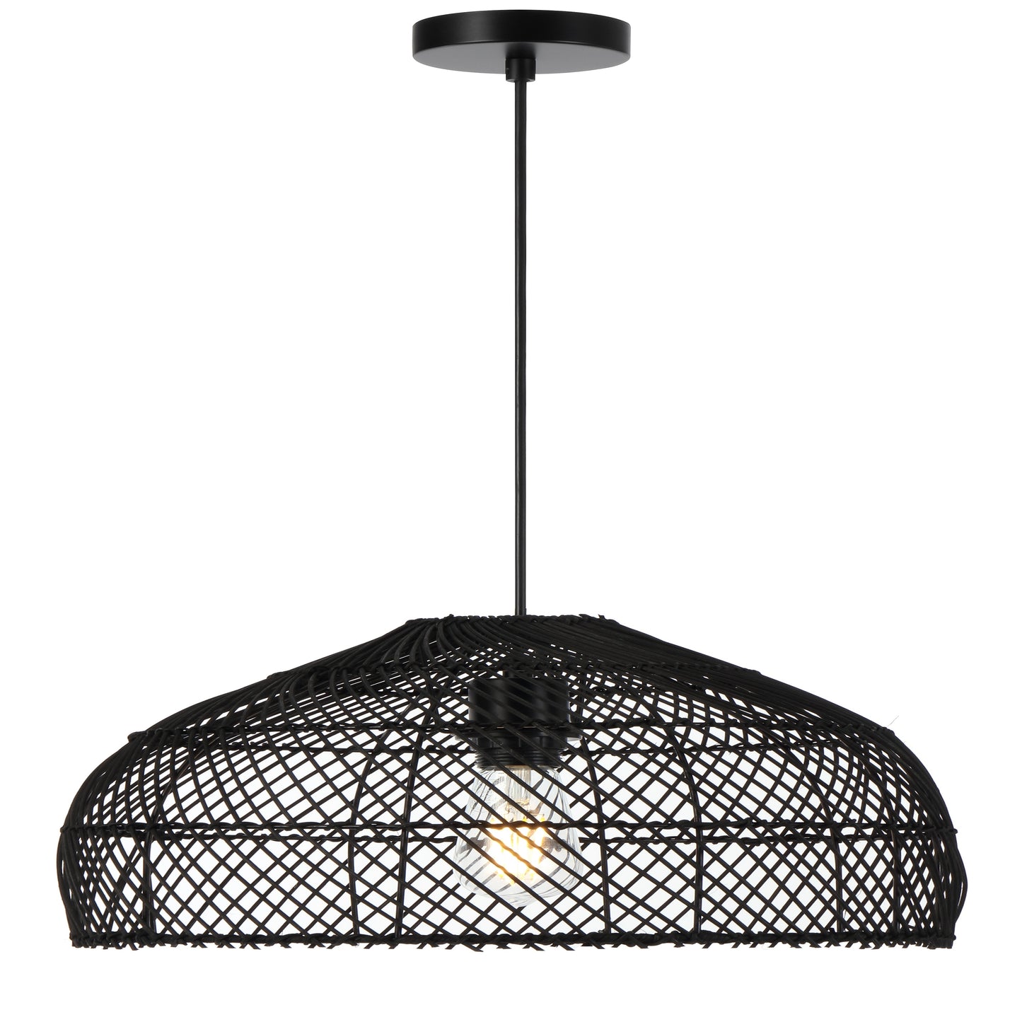 TFS 40 PENDANT 25wE27max D400 H230 cab1.5m BLACK RATTAN