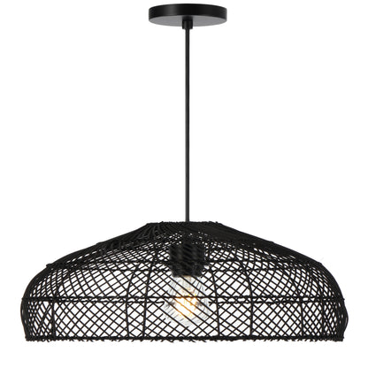 TFS 40 PENDANT 25wE27max D400 H230 cab1.5m BLACK RATTAN
