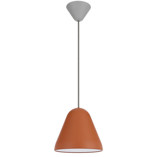 TFS 22CM PENDANT 25wE27max D220 H195 CAB 2M ORANGE SATIN