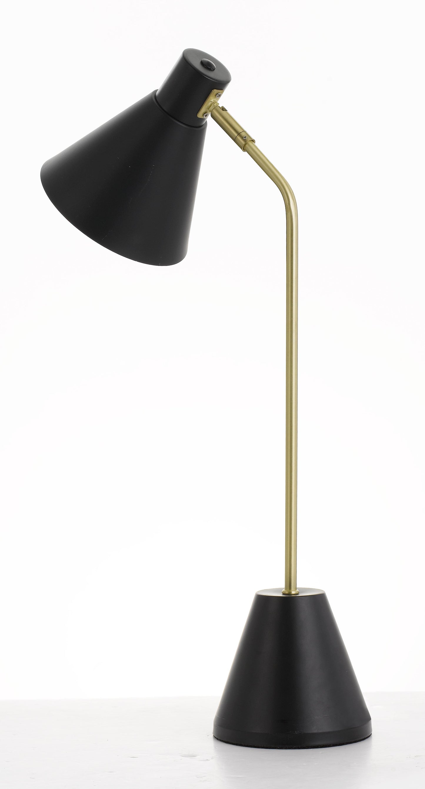 TFS TABLE LAMP 25wE14max D:140 H:540 cab:2.0M BRASS MATT/BLACK