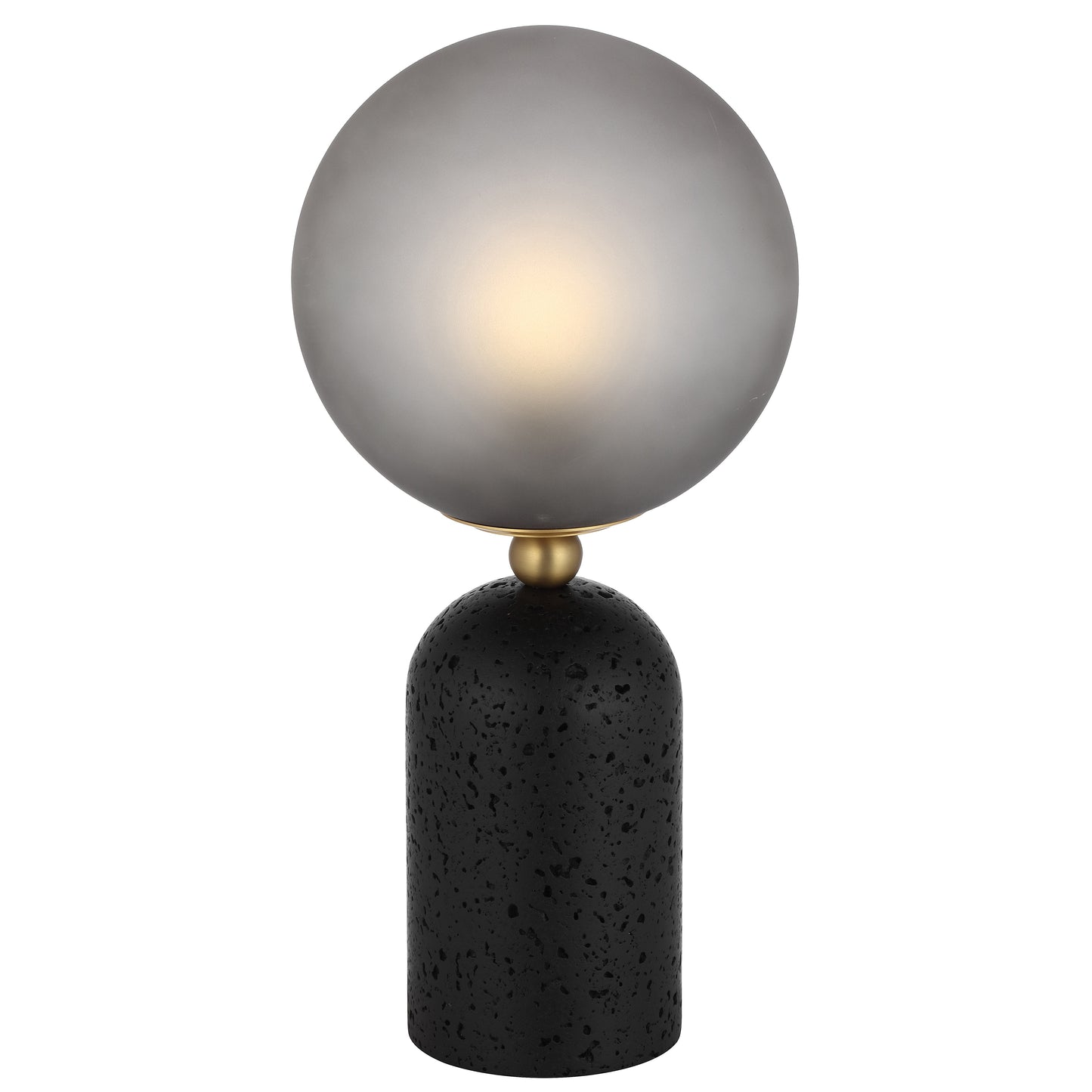 TFS TABLE LAMP 25wE27max D:200 H:420 INLINE BLACK TRA/ DARK ANT BRASS/GREY SMOKE