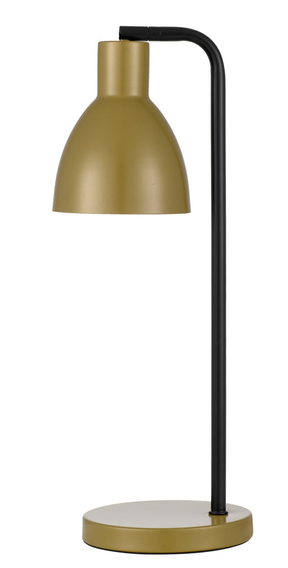 TFS TABLE LAMP 25wE27max H:450 D:150 GOLD/GOLD Cab:1.5m