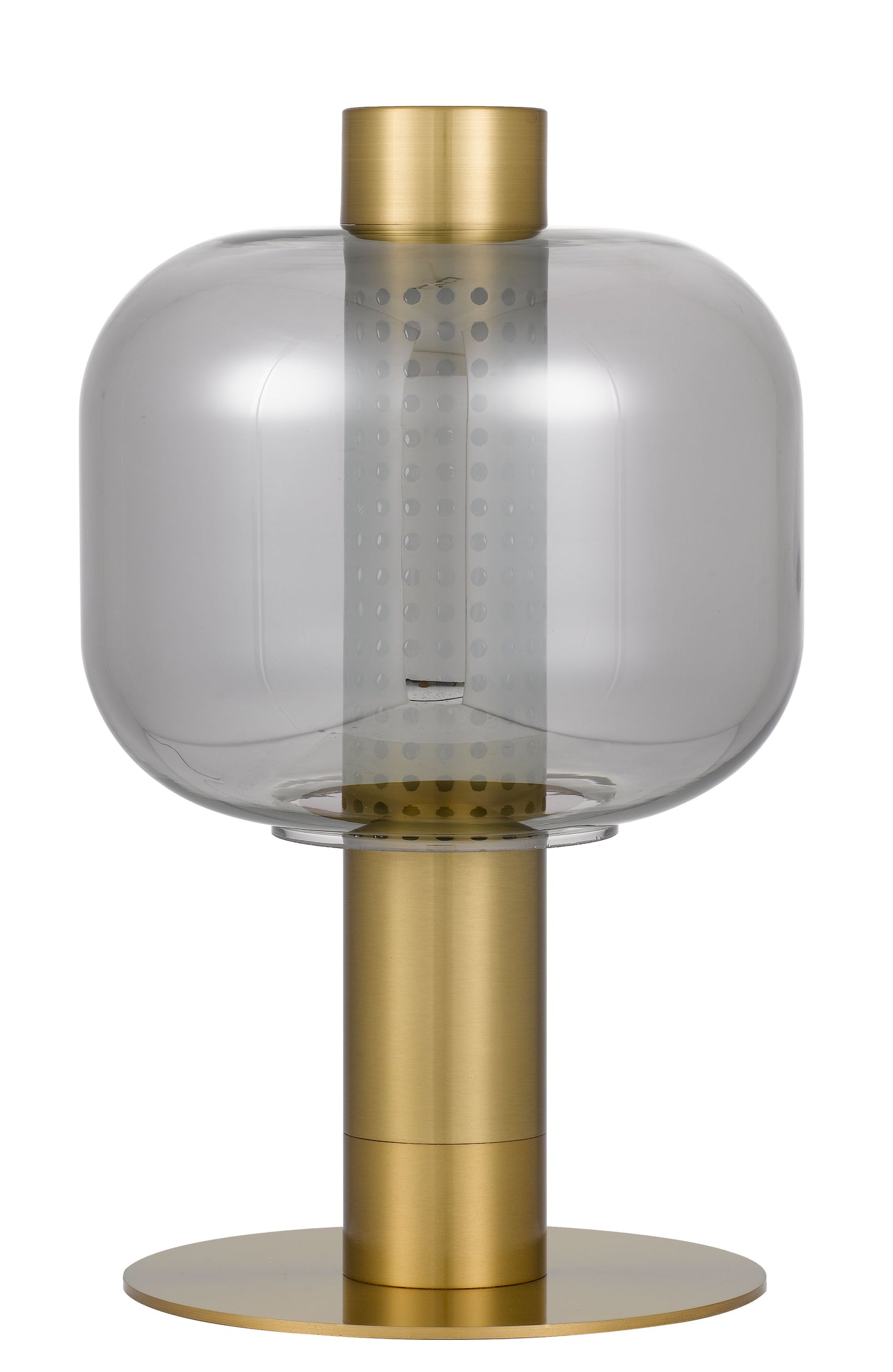 TFS TABLE LAMP 25wE27max D:250 H:400 Inline Switch GOLD / SMOKE