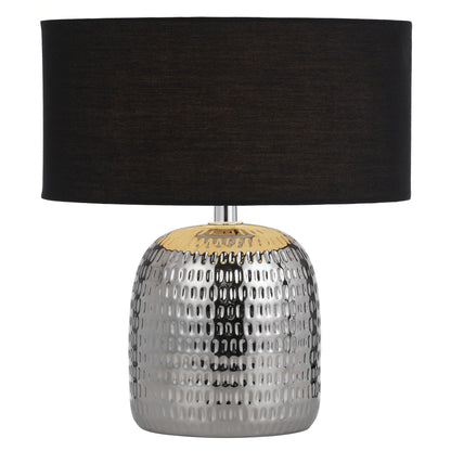 Altoton TFS CERAMIC TABLE LAMP 25wE27max H:400 D:240 SILVER/BLACK