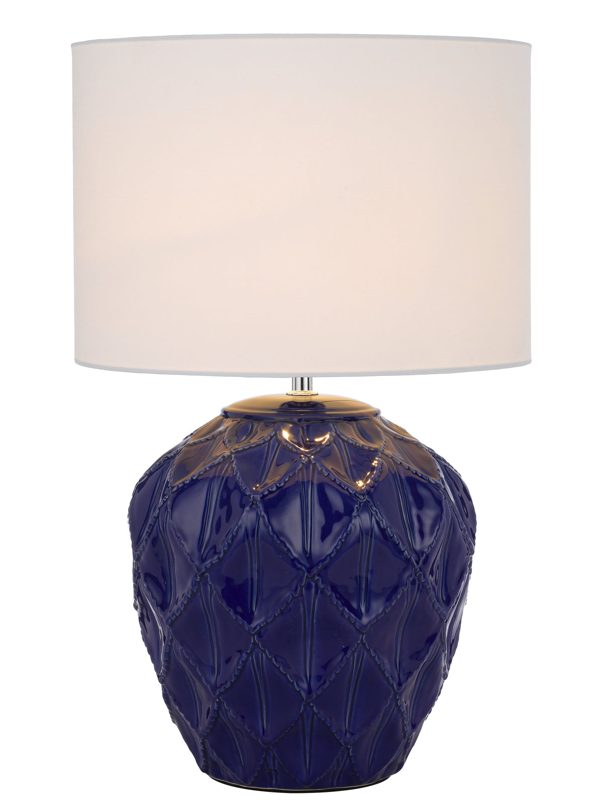 TFS CERAMIC TABLE LAMP 25wE27max D:330 H:540 BLUE / WHITE