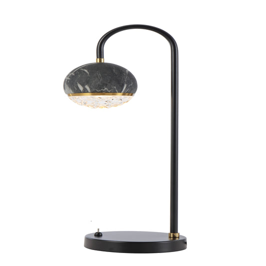 Bellawood TFS TABLE LAMP 6wG9 D:xxx H:155 BLACK MATT/BLACK MARBLE LOOK