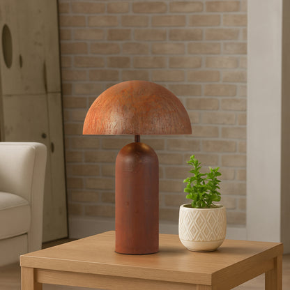TFS H46 TABLE LAMP 2x25wE27max D:300 H:465 inline swtch RUST