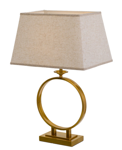 TFS TABLE LAMP 25wE27max D:340 H:680 cable2.0 line swt ANTIQUE GOLD/CREAM