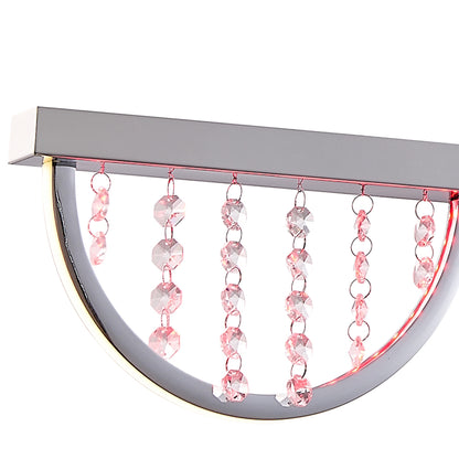TFS PENDANT 24wLED 4000K cab2m DIM+RGB BY RMTE H170 L120 W80 2700LM CHROME/CRYSTAL