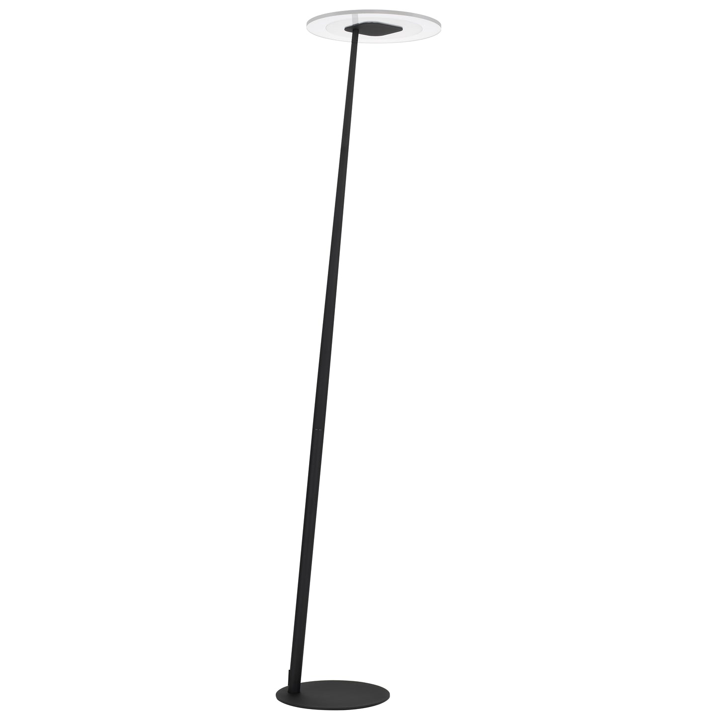 TFS LED FLOOR LAMP 12wLED 3CCT DIM 1800LM H1550 D350 footswth BLACK SAND