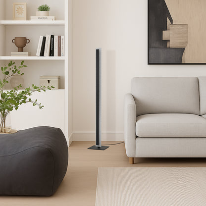 TFS FLOOR LAMP 30W LED DIM H:1320 D:230 SILVER ACRYLIC 3000K 2400Lm