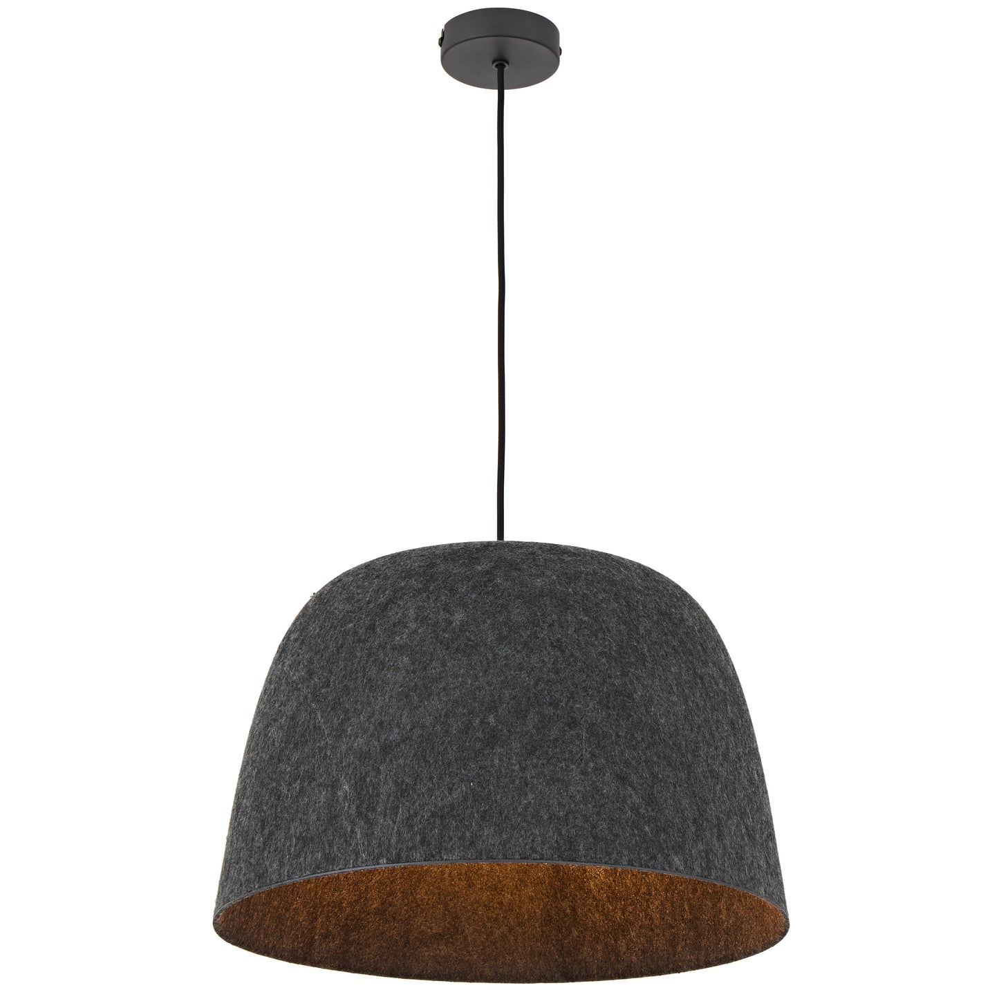 TFS FELT PENDANT 25wE27max D430 H270 cab 2m BLACK FELT