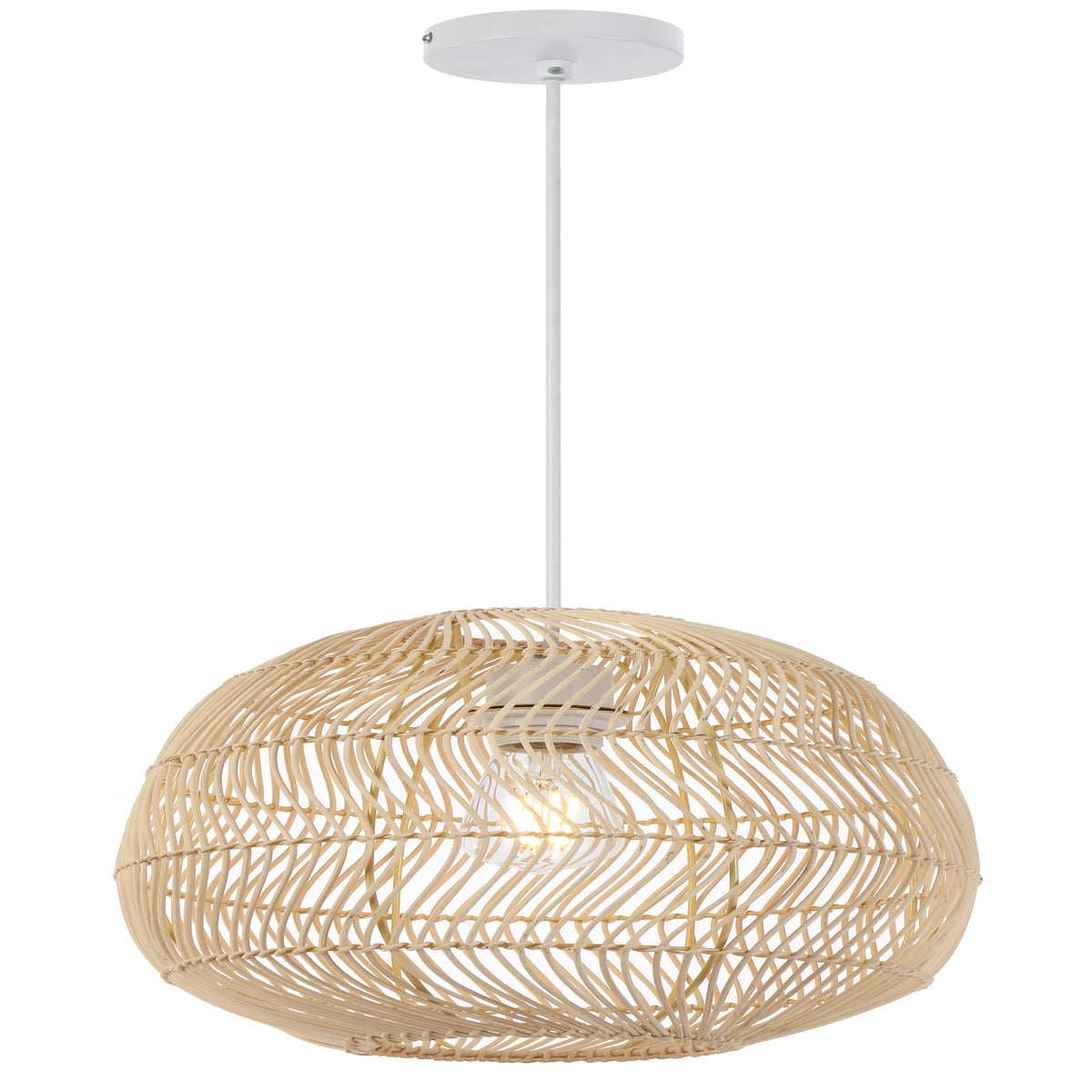 Vitalux TFS 30 PENDANT 25wE27max D300 H320 cab1.5m NATURAL RATTAN