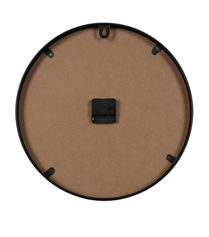 Metal Wall Clock with Nature colour Timber face