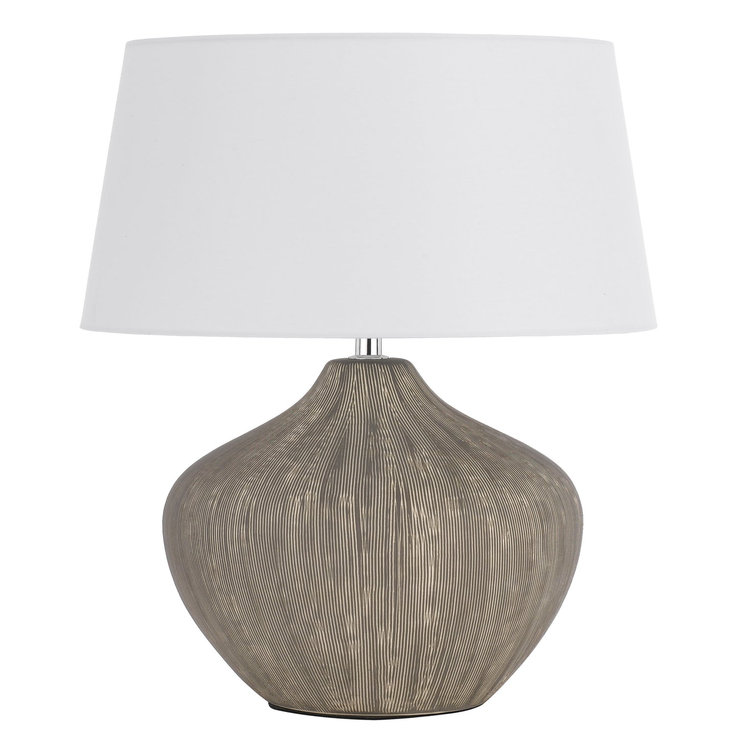 Calais TFS CERAMIC TABLE LAMP 25wE27max D:320 H:480 BRONZE / WHITE
