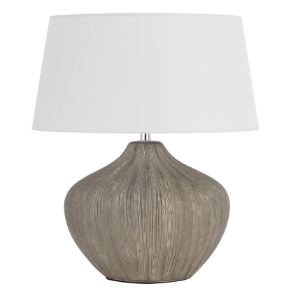 Calais TFS CERAMIC TABLE LAMP 25wE27max D:320 H:480 BRONZE / WHITE