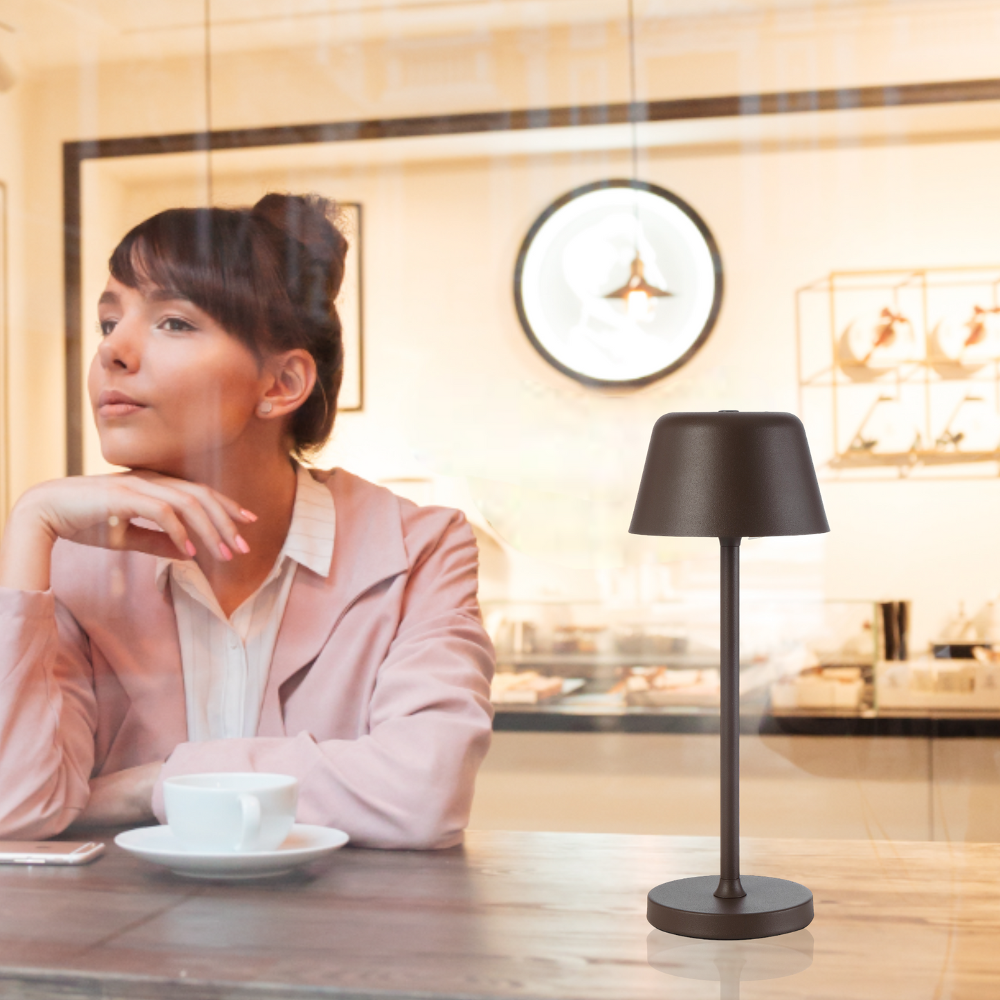 TFS RECHARGEABLE TL 3wLED TOUCH SWITCH IP54 3CCT 300LM 2X2000mah 1M BROWN SAND