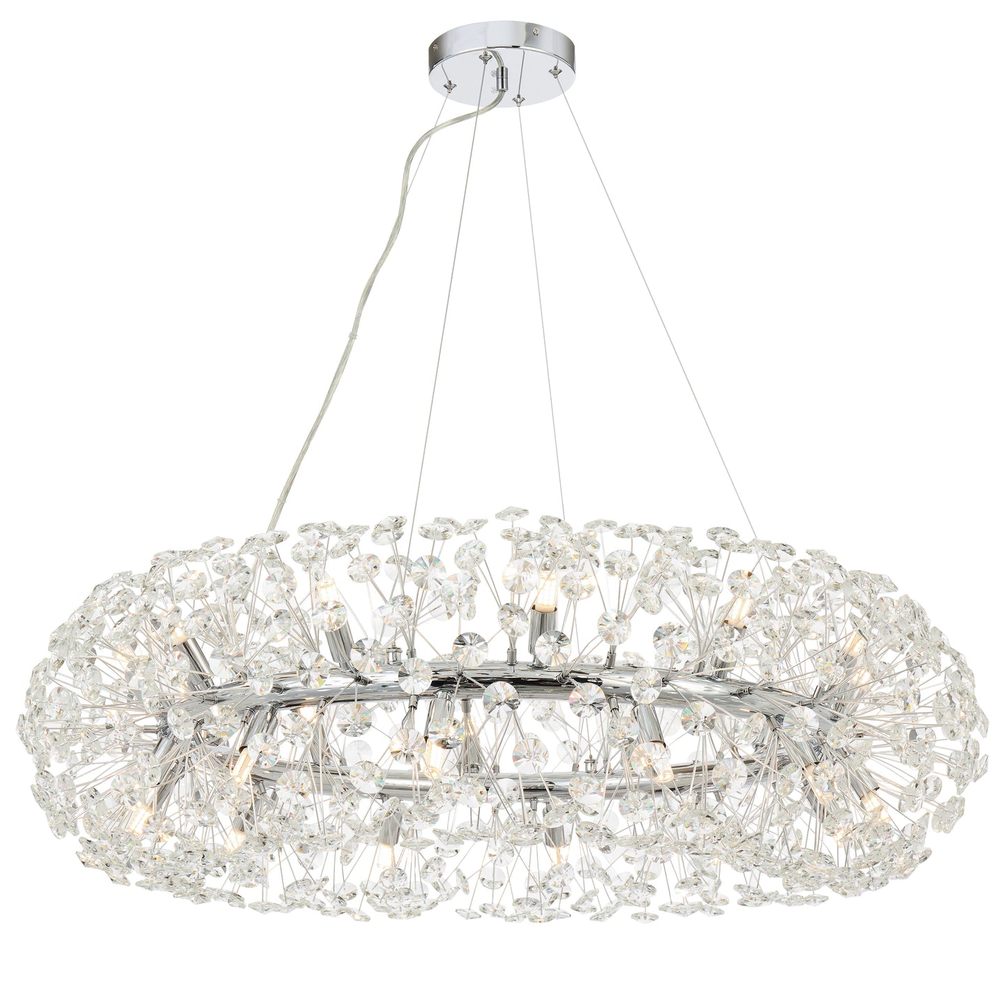 Faro TFS 24LT PENDANT 24x6wG9max D:900 H:350 CRY H13 CRYS H130 CAB 2M CHROME/ CLEAR