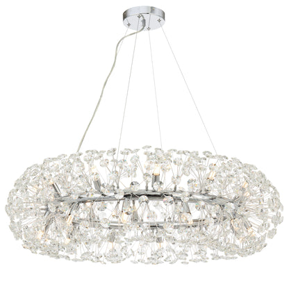 Faro TFS 24LT PENDANT 24x6wG9max D:900 H:350 CRY H13 CRYS H130 CAB 2M CHROME/ CLEAR