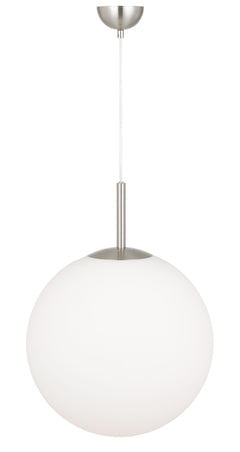 TFS 16 PENDANT 25w E27 D:400 CAB:2m NICKEL / OPAL MATT