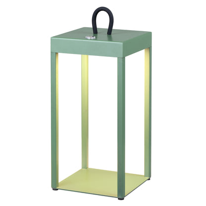 Cantoform TFS RECHARGEABLE TL 3wLED L:130 W:130 H:300 IP54 USB1M 2X2000mah 3000K GREEN